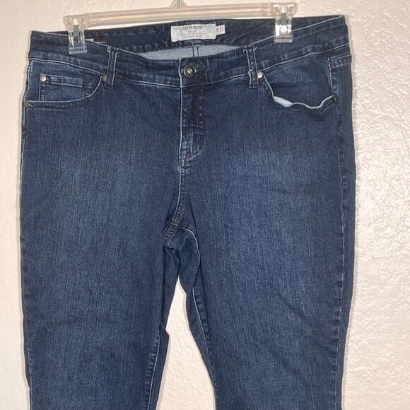 Torrid Womens Skinny Dark Blue Jeans Size 18 Stretch Mid Rise Denim Cotton Blend - Picture 3 of 16